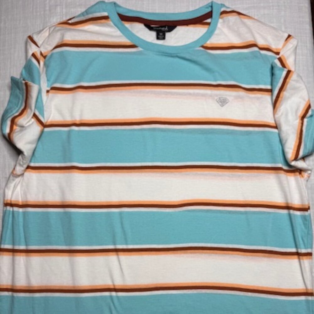 Diamond Supply Co. Mens Striped Tshirt, Crewneck NEW